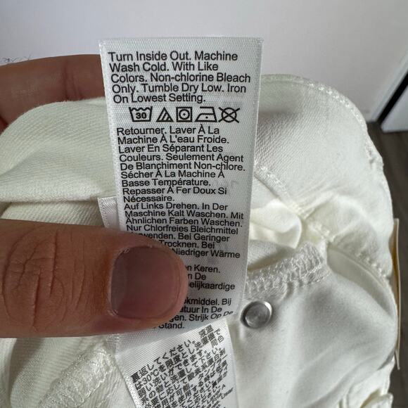 J Crew 2003 Bootcut Denim White Wash Jeans US Women's 28 Tall New - Picture 6 of 7